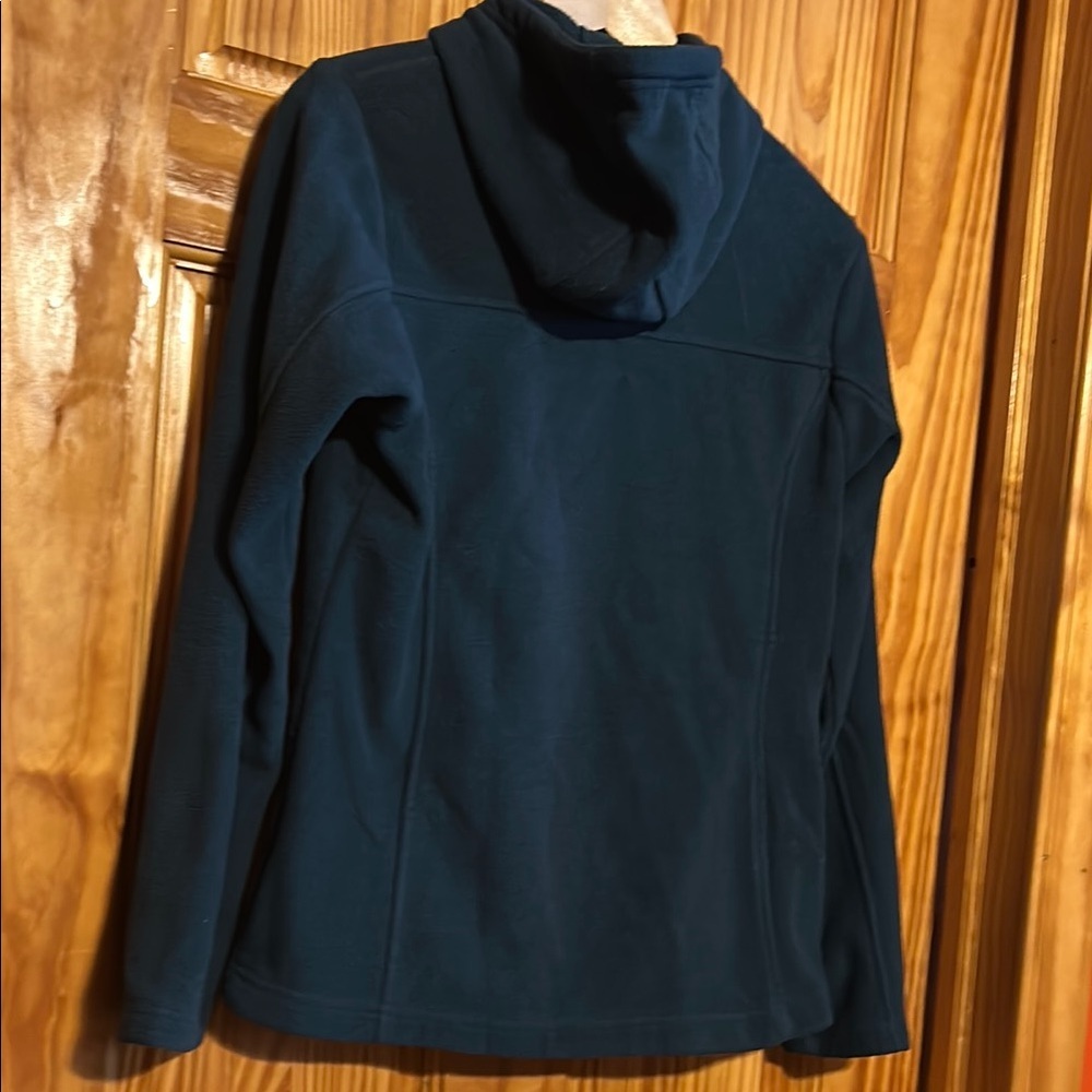 Columbia Women's Emerald Green Fleece Hooded Zip-Up Jacket. - Picture 8 of 8